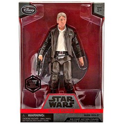 Disney Store Star Wars Episode VII The Force Awakens Han Solo Elite Series 6" Action Figure Disney Store Star Wars Episode VII The Force Awakens Han Solo Elite Series 6" Action Figure