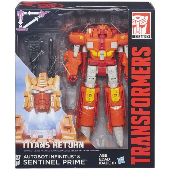 Hasbro Transformers Generations Titans Return Deluxe Autobot Infinitus and Sentinel Prime Action Figure