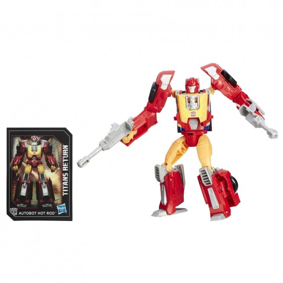 Hasbro Transformers Generations Titans Return Deluxe Firedrive and Autobot Hot Rod Action Figure