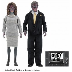 Neca They Live Male & Female Aliens Clothed Action Figure 2-Pack