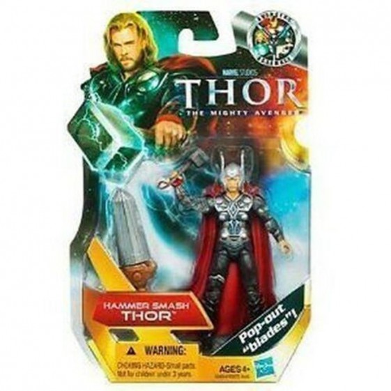 Hasbro Thor The Mighty Avenger Deluxe Hammer Smash Movie #07 3 3/4" Action Figure