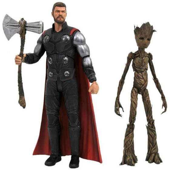Marvel Select Avengers Infinity War Thor with Groot 7" Action Figure