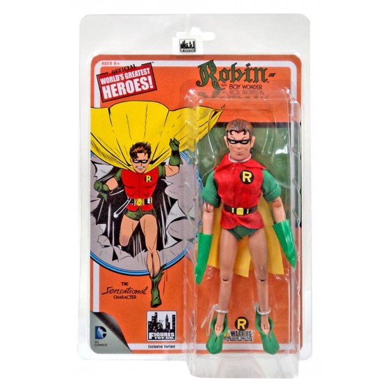 Figures Toy Company DC World's Greatest Heroes! First Appearances Series 1 6" Robin Action Figure [Yellow Cape]