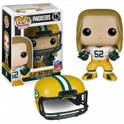 Funko Pop! NFL Packers Clay Matthews #16 Vinyl Figure