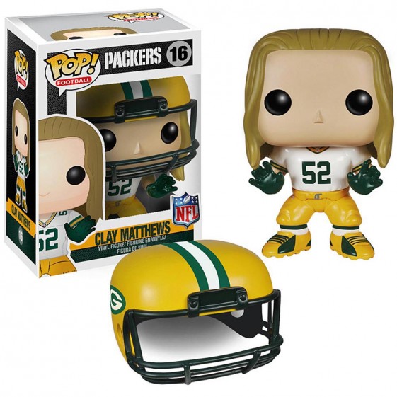 Funko Pop! NFL Packers Clay Matthews #16 Vinyl Figure