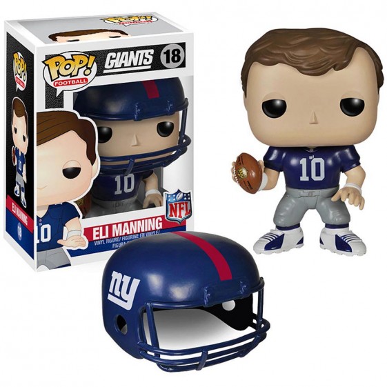 Funko Pop! NFL New York Giants Eli Manning (Blue Jersey) #18 Vinyl Figure