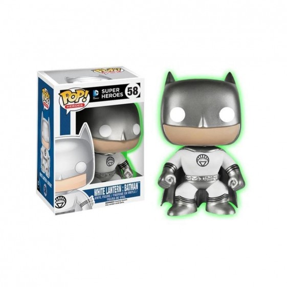 Funko Pop! DC Heroes White Lantern Batman Glow in the Dark Fugitive Toys Exclusive #58 Vinyl Figure