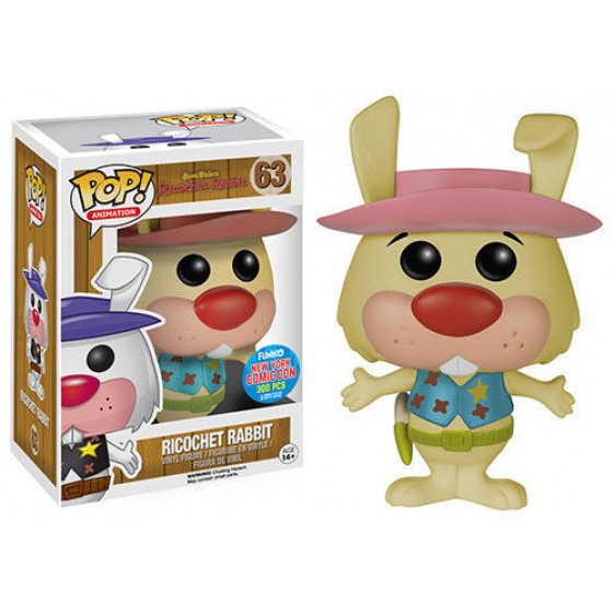 Funko Pop! Animation Hanna Barbera Ricochet Rabbit Comic-Con 300 Pcs Exclusive #63 Vinyl Figure