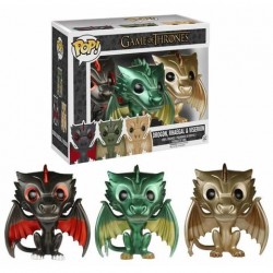 Funko Pop! Game of Thrones Drogon, Rhaegal & Viserion GameStop Exclusive Vinyl Figure Funko Pop! Game of Thrones Drogon, Rhaegal & Viserion GameStop Exclusive Vinyl Figure