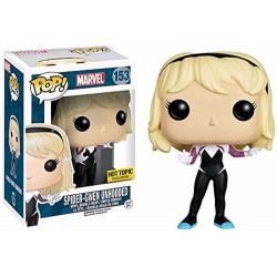 Funko Pop! Marvel Spider Gwen Unhooded Hot Topic Exclusive #153 Vinyl Figure Funko Pop! Marvel Spider Gwen Unhooded Hot Topic Exclusive #153 Vinyl Figure
