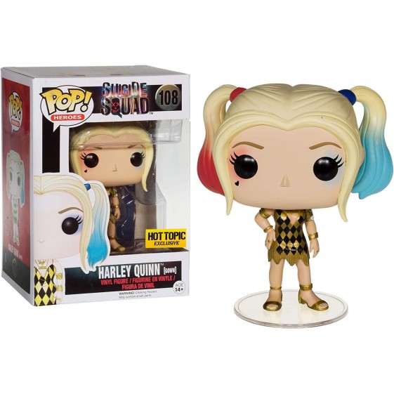 Funko Pop! DC Heroes Suicide Squad Harley Quinn Hot Topic Exclusive #108 Vinyl Figure