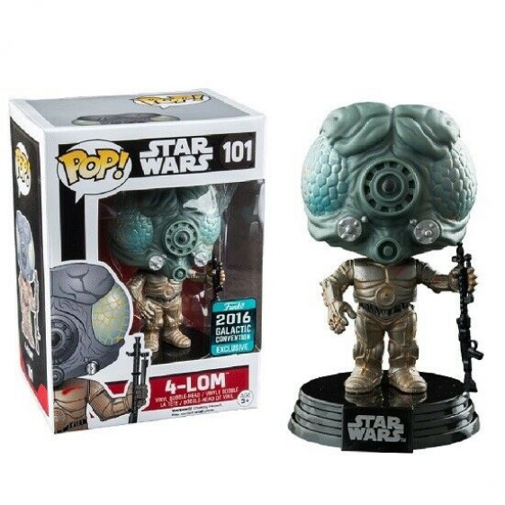 Funko Pop! Movies Star Wars 4-Lom 2016 Galactic Convention Exclusive #101 Vinyl Figure