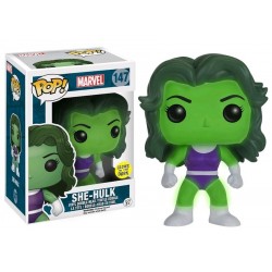 Funko Pop! Marvel She Hulk Glow in the Dark Comikaze Exclusive #147 Vinyl Figure