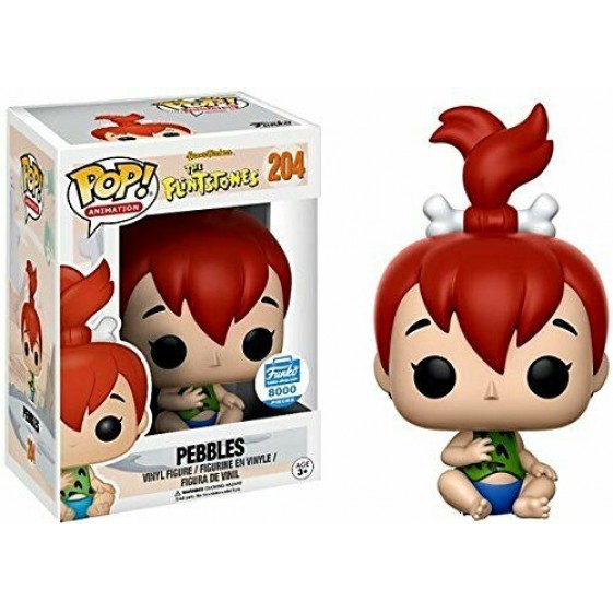 Funko Pop! Animation Hanna Barbera The Flintstones Pebbles Funko 8000 Piece Exclusive #204 Vinyl Figure