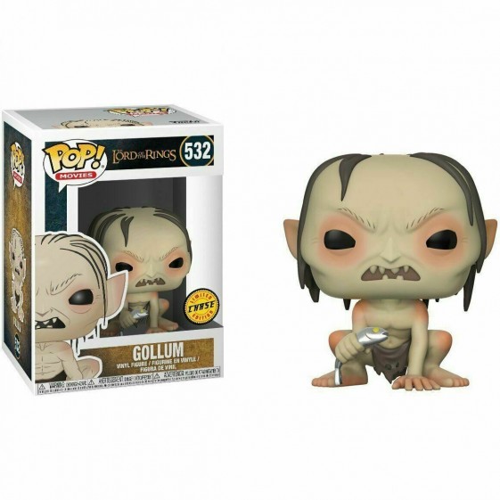 Funko Pop! Movies The Lord of the Rings Gollum Chase Limited Edition #532 Vinyl Figure