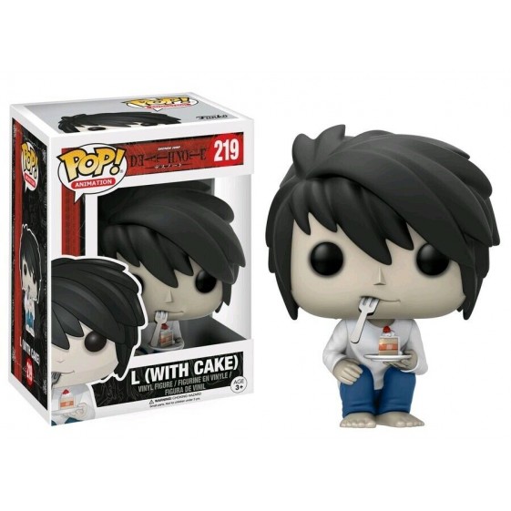 Funko Pop! Animation Shonen Jump Death Note L (with cake) Special Edition #219 Vinyl Figure