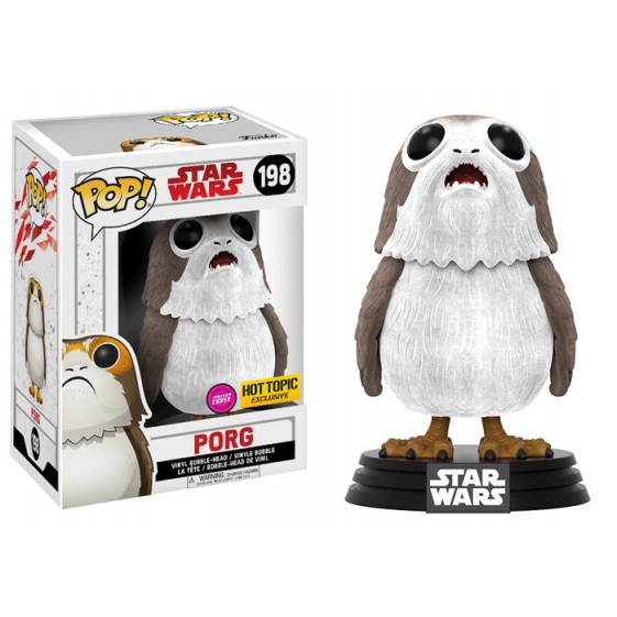 Funko Pop! Star Wars Porg Flocked Hot Topic Exclusive Chase #198 Vinyl Figure