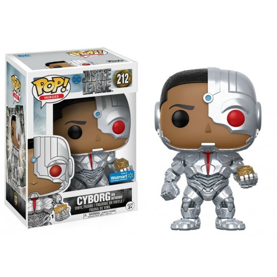 Funko Pop! DC Heroes Justice League Cyborg Walmart Exclusive #212 Vinyl Figure