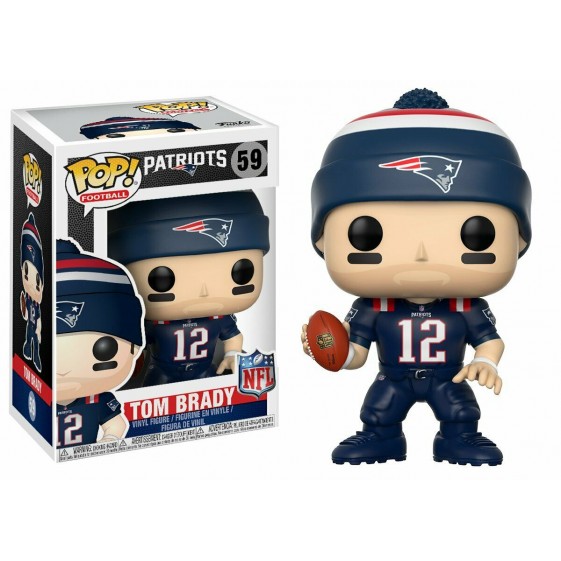 Funko Pop! NFL New England Patriots Tom Brady (Blue Jersey) #59 Vinyl Figure