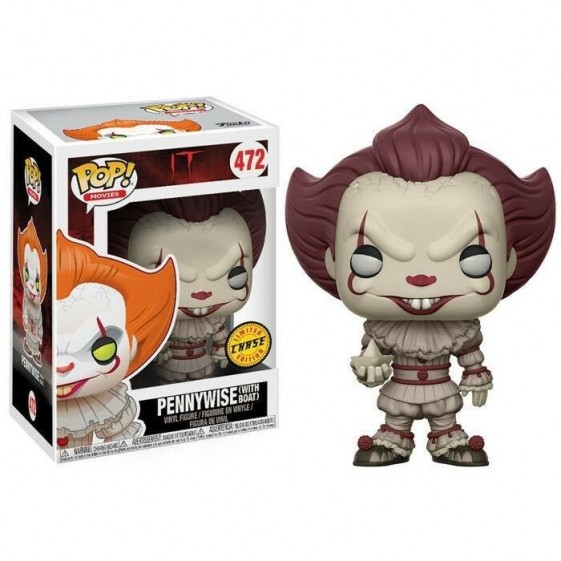 Funko Pop! Movies IT Pennywise with Boat Chase Limited Edition #472 Vinyl Figure