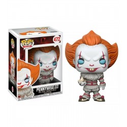 Funko Pop! Movies IT Pennywise with Boat (Blue Eyes) #472 Vinyl Figure Funko Pop! Movies IT Pennywise with Boat (Blue Eyes) #472 Vinyl Figure