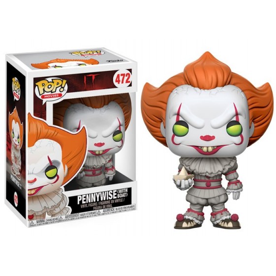 Funko Pop! Movies IT Pennywise with Boat (Yellow Eyes) #472 Vinyl Figure