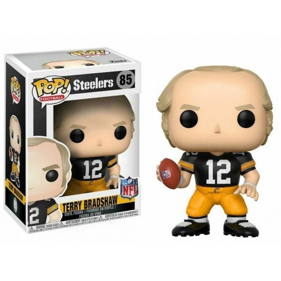 Funko Pop! NFL Pittsburgh Steelers Terry Bradshaw (Black Jersey) #85 Vinyl Figure