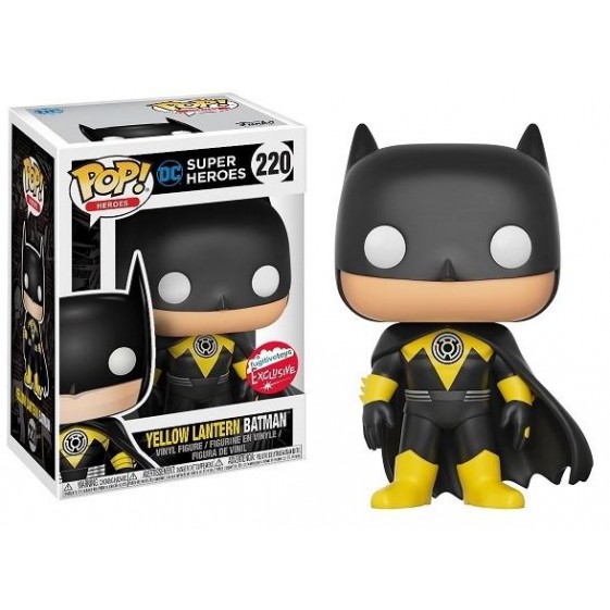 Funko Pop! DC Heroes Yellow Lantern Batman Glow in the Dark Fugitive Toys Exclusive #220 Vinyl Figure