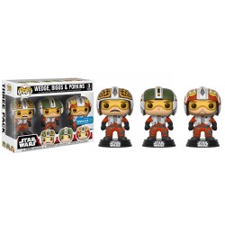 Funko Pop! Movies Star Wars Biggs, Wedge, and Porkins Walmart Exclusive Vinyl Figure Funko Pop! Movies Star Wars Biggs, Wedge, and Porkins Walmart Exclusive Vinyl Figure
