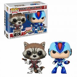 Funko Pop! Games Marvel Gamerverse Marvel vs Capcom Infinite Rocket(black) vs Mega Man X Vinyl Figure Funko Pop! Games Marvel Gamerverse Marvel vs Capcom Infinite Rocket(black) vs Mega Man X Vinyl Figure