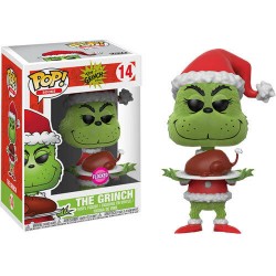 Funko Pop! Dr Seuss The Grinch Flocked Box Lunch Exclusive #14 Vinyl Figure