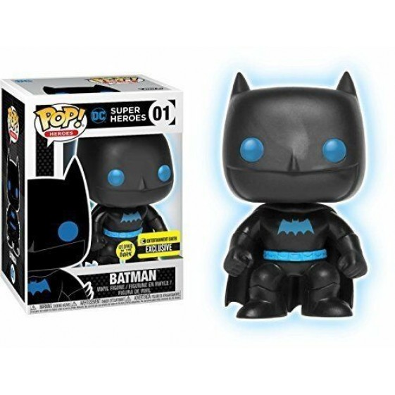 Funko Pop! DC Heroes Batman Glow in the Dark Entertainment Earth Exclusive #01 Vinyl Figure