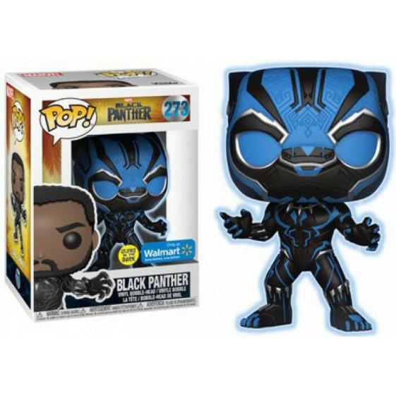 Funko Pop! Marvel Black Panther Glow in the Dark Walmart Exclusive #273 Vinyl Figure