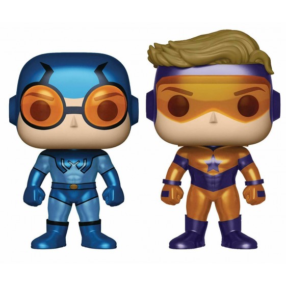 Funko Pop! DC Heroes Blue Beetle and Booster Gold PX Previews Exclusive Vinyl Figure