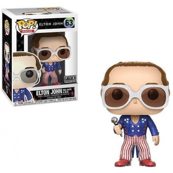 Funko Pop! Rocks Elton John Glitter FYE Exclusive #63 Vinyl Figure