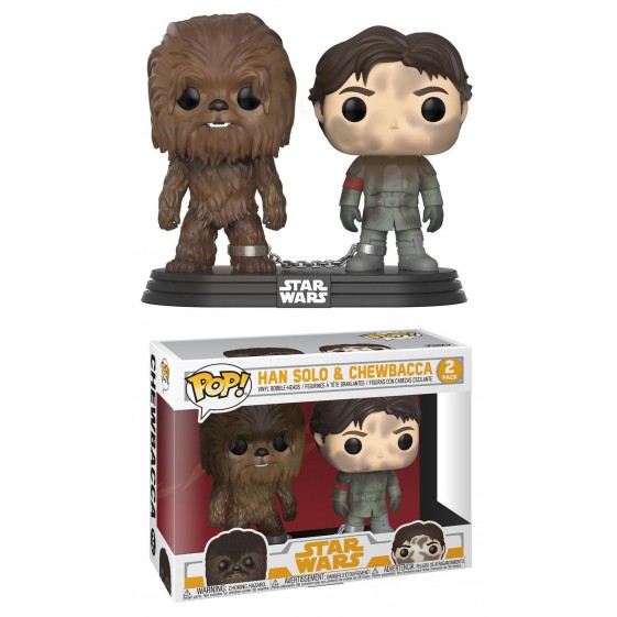 Funko Pop! Movies Star Wars Han Solo and Chewbaca Star Wars Smugglers Bounty Exclusive Vinyl Figure