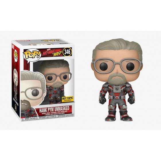 Funko Pop! Marvel Antman and The Wasp Hank Pym Unmasked Hot Topic Exclusive #346 Vinyl Figure