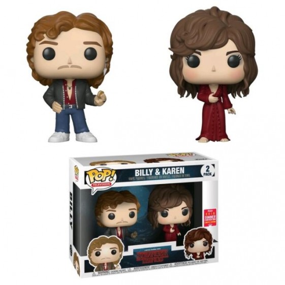 Funko Pop! Stranger Things Billy & Karen SDCC 2018 Exclusive Vinyl Figure 2-Pack (SDCC Sticker)