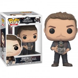 Funko Pop! Movies Jurassic World Fallen Kingdom Owen with Baby Raptor Target Exclusive #589 Vinyl Figure