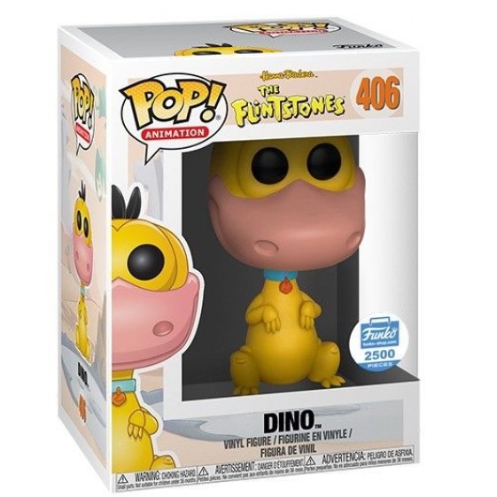 Funko Pop! The Flintstones Dino (Yellow) Funko 2500 Piece Exclusive #406 Vinyl Figure