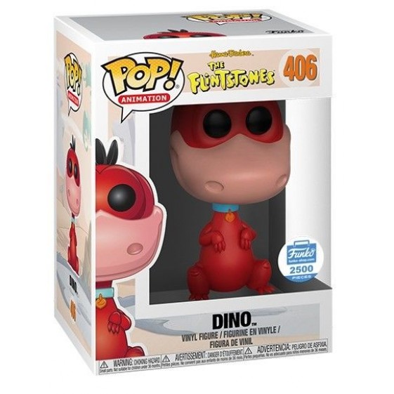 Funko Pop! The Flintstones Dino (Red) Funko 2500 Piece Exclusive #406 Vinyl Figure
