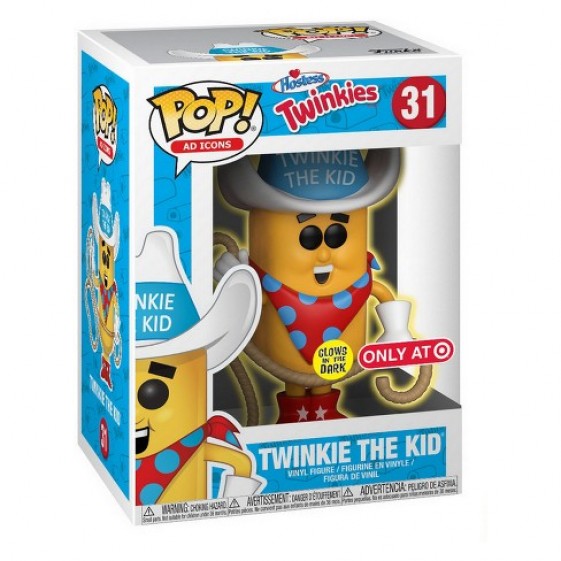 Funko Pop! Ad Icons Hostess Twinkies Twinkie the Kid Glow in the Dark Target Exclusive #31 Vinyl Figure