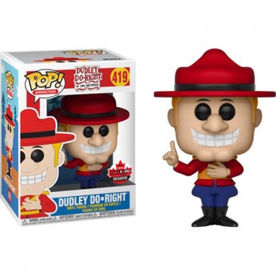 Funko Pop! Dudley Do Right of the Mounties Dudley Do Right 2018 Canadian Fan Expo Exclusive #419 Vinyl Figure
