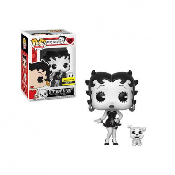 Funko Pop! Betty Boop Betty Boop & Pudgy Entertainment Earth Exclusive Black and White #421 Vinyl Figure