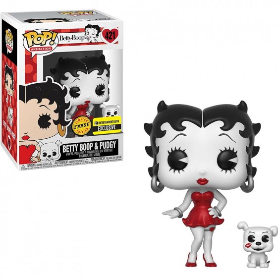 Funko Pop! Betty Boop Betty Boop and Pudgy Chase Entertainment Earth Exclusive #421 Vinyl Figure