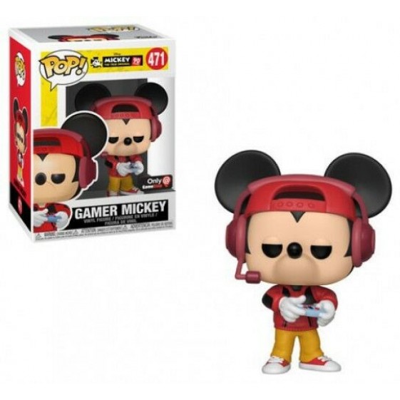 Funko Pop! Disney Mickey 90 Years Gamer Mickey Game Stop Exclusive #471 Vinyl Figure
