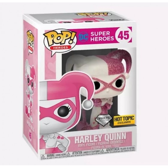 Funko Pop! DC Heroes Harley Quinn Diamond Collection Hot Topic Exclusive #45 Vinyl Figure