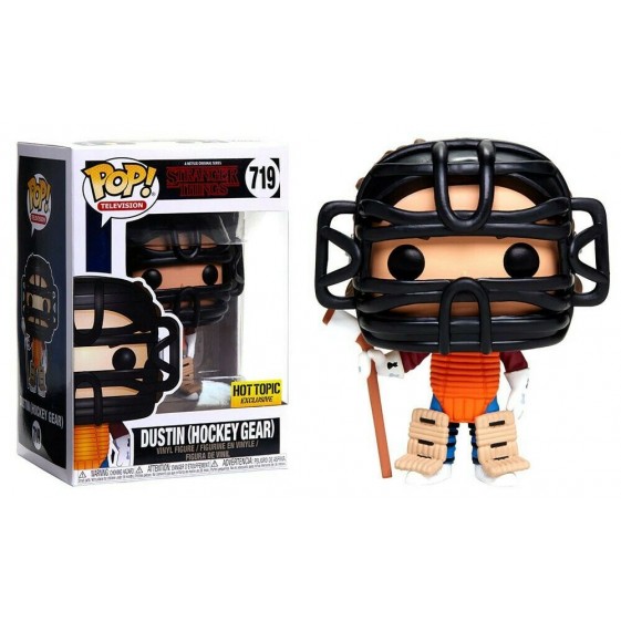 Funko Pop! Television Stranger Things Dustin (Hockey Gear) Hot Topic Exclusive #719 Vinyl Figure