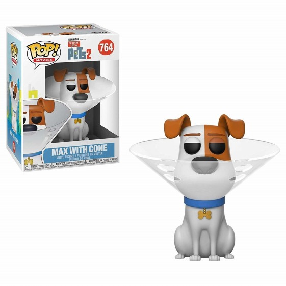 Funko Pop! Movies The Secret Life of Pets Max with Cone #764 Vinyl Figure