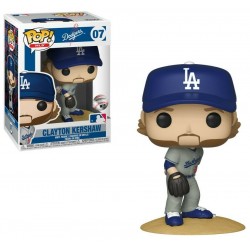 Funko Pop! MLB Los Angeles Dodgers Clayton Kershaw (Gray Jersey) #07 Vinyl Figure